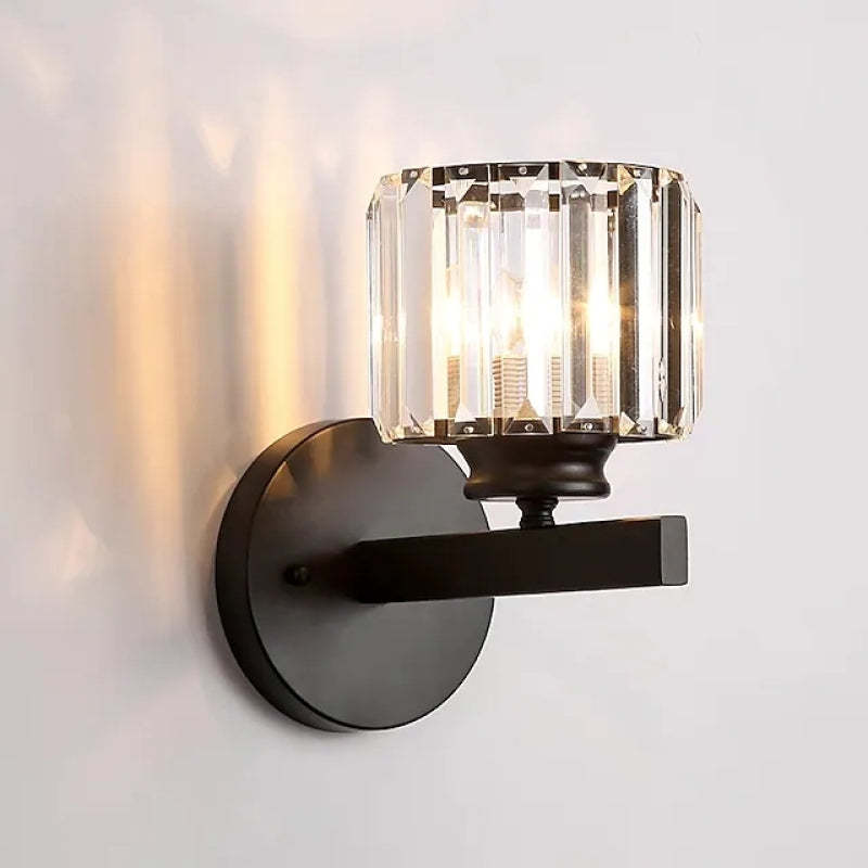 Mebavud Modern LED Crystal Wall Lamp Square, Round