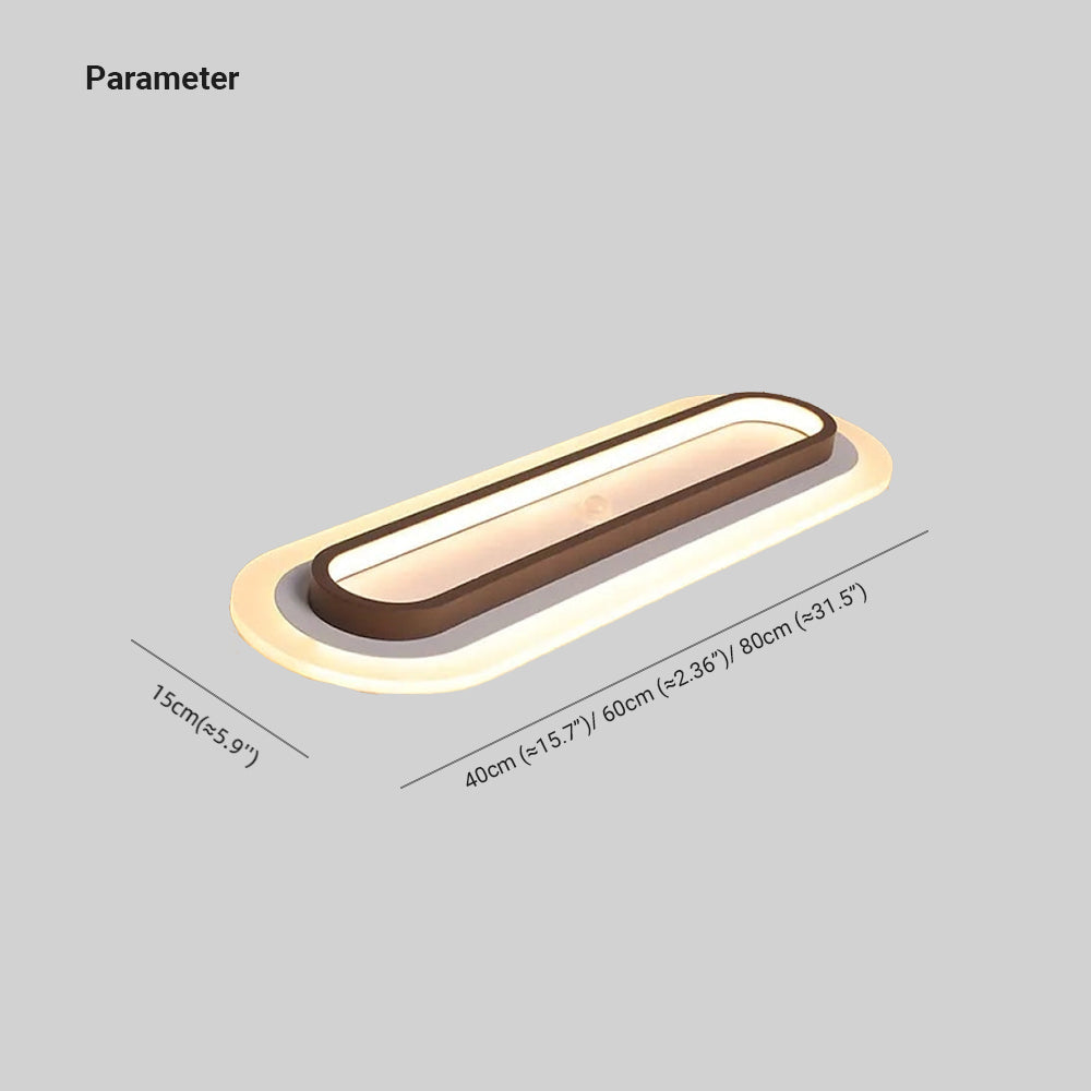 Lenatut Modern Linear Metal/ Ceiling Light