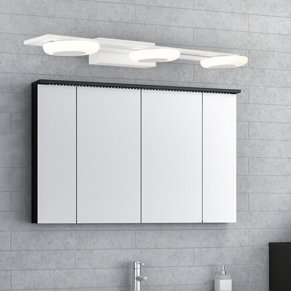 Kitupok Modern Square Metal/ Wall Lamp, White, Bathroom