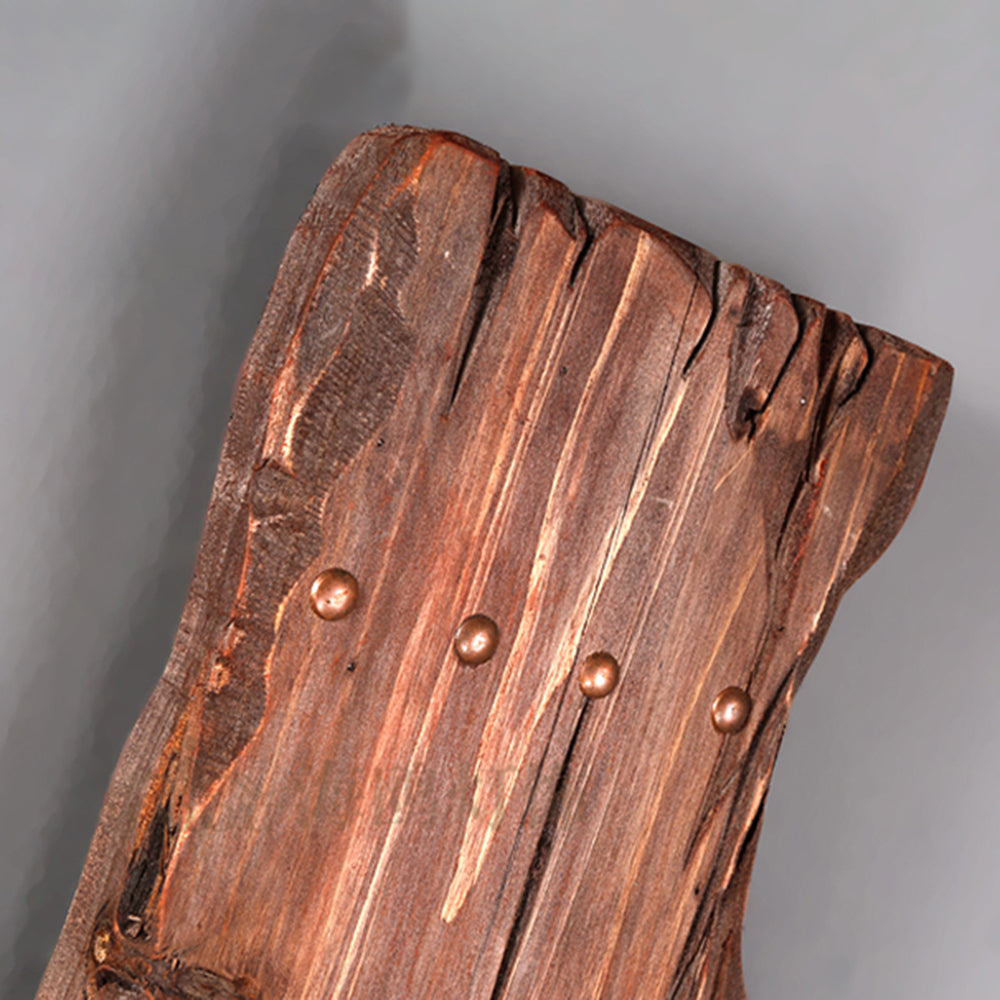 Venorik Wall Lamp Rectangular Vintage, Wood/Metal, Bedroom