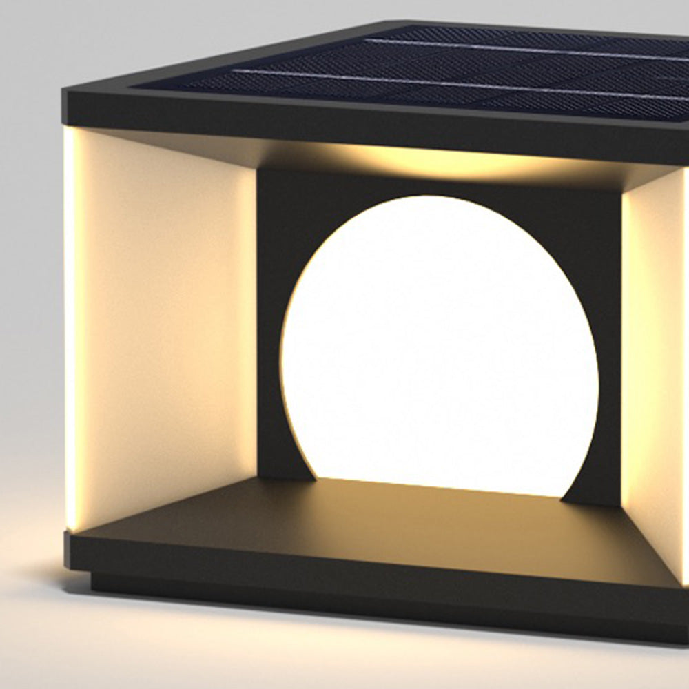 Nupekot Modern Square Metal Outdoor Light Post