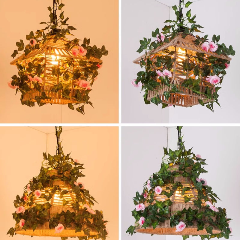 Gepodud Retro LED Pendant Light Restaurant Bedroom
