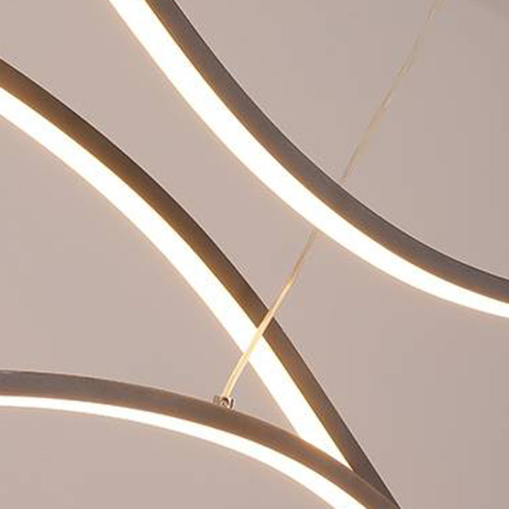 Misigat Modern Wave Pendant Light, 2 Colour