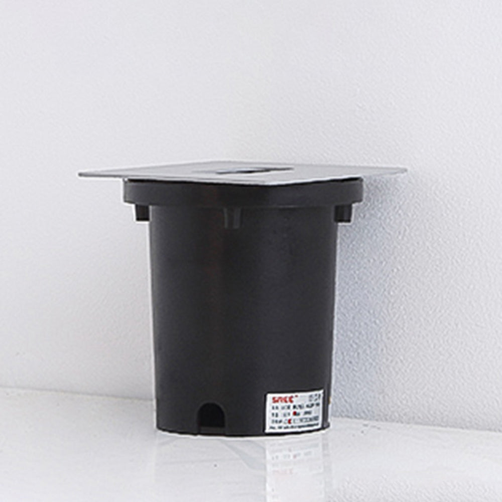 Menunos Modern Metal Square/Circular Outdoor Deck/Step Light, Black