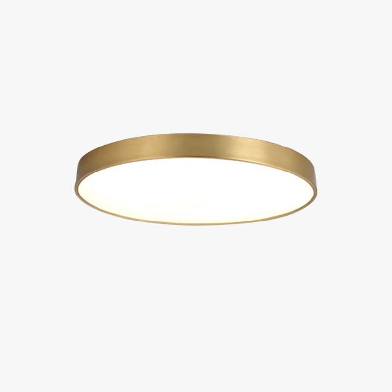 Sovubin Nordic LED Gold Round Ceiling Light, Metal &