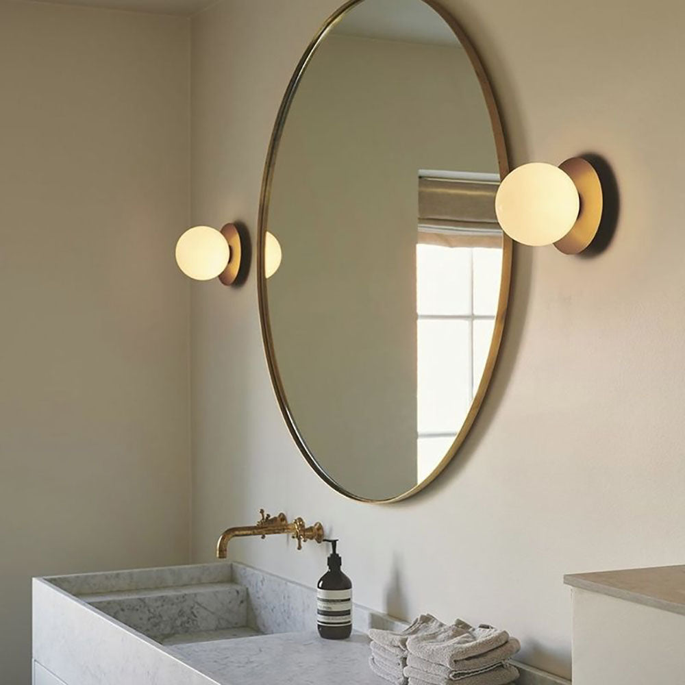 Arvion Wall Lamp Chic Sphere Glass-Neutral Decor