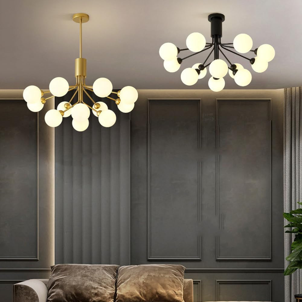 Bagosil LED Chandelier Metal Living Room/Bedroom/Dining Room