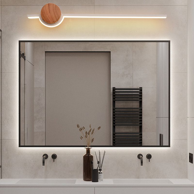 Mudilat Nordic Linear Vanity Wall Lamp,Black/White/Gold,Bedroom
