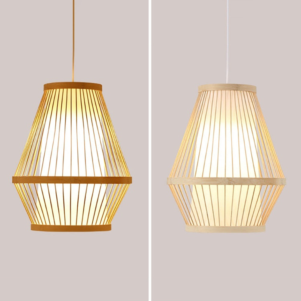 Konuses Rattan Handmade Woven Bamboo Vintage Pendant Light
