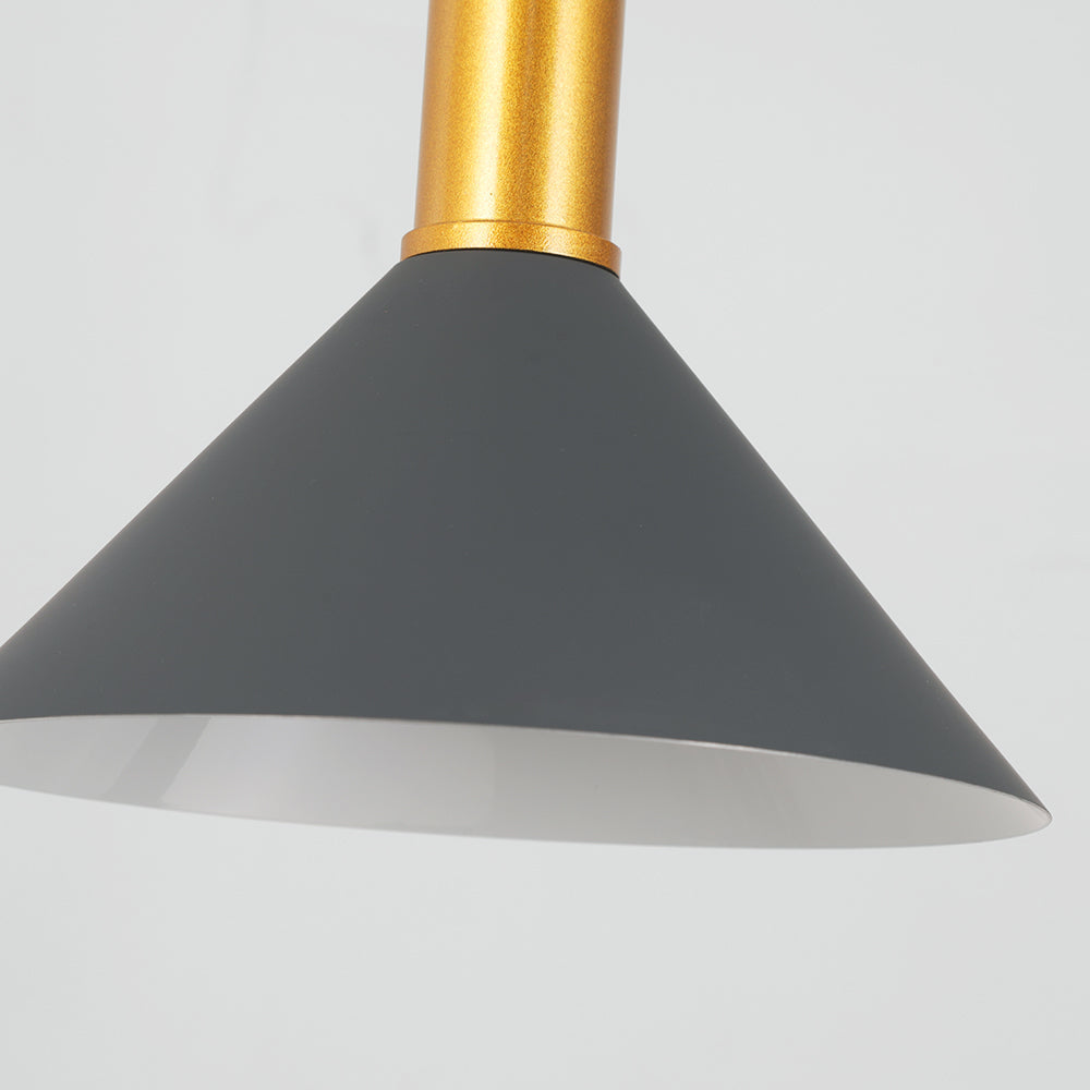 Hipobin Modern Minimalist Conic Industrial Cluster Pendant Light, Blue, Metal