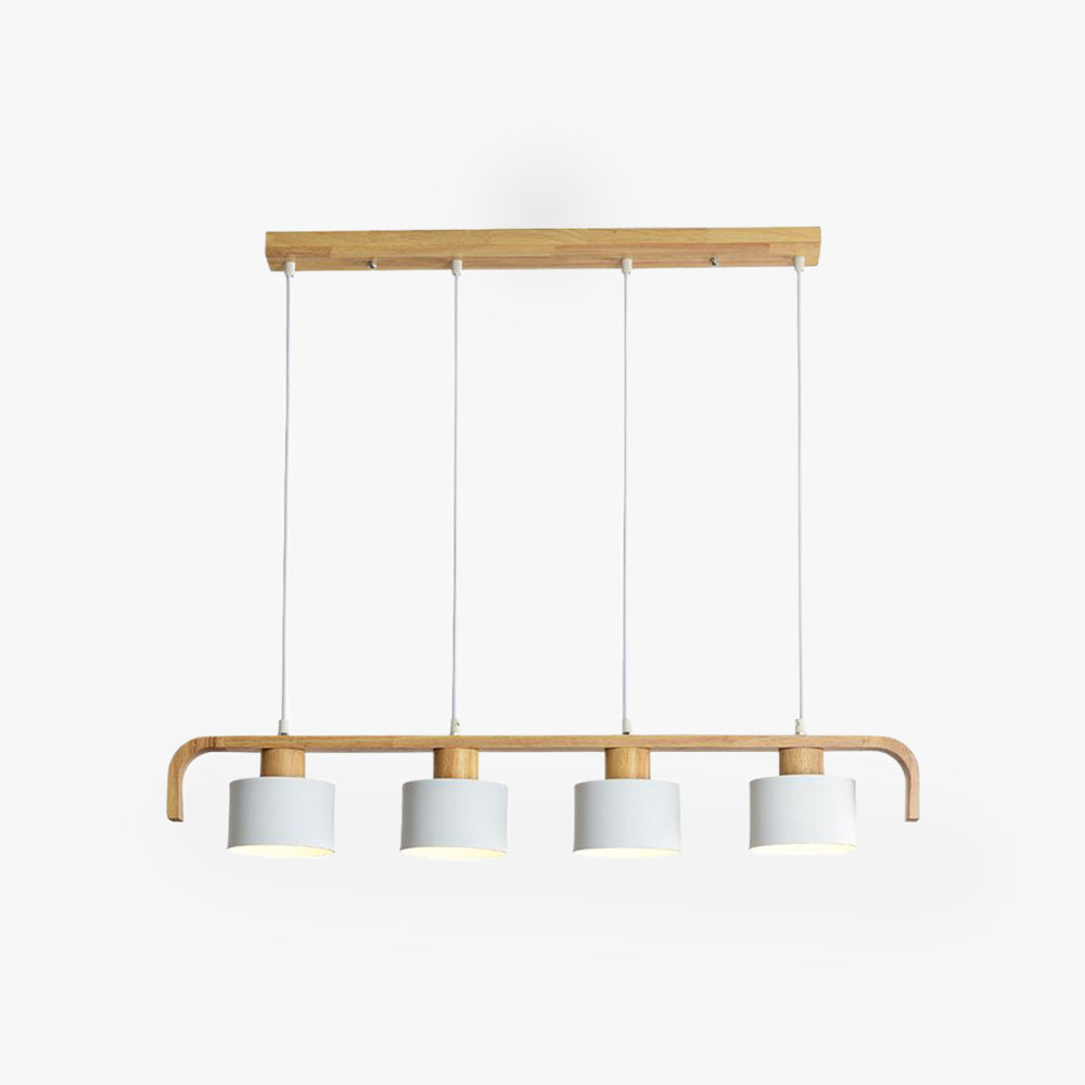 Vaneram Pendant Light Cylinder Nordic, Bamboo, White/Green/Gray, Bedroom