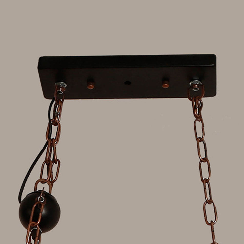 Zikukir Farmhouse Guitar Pendant Light, Metal/Wood, Walnut