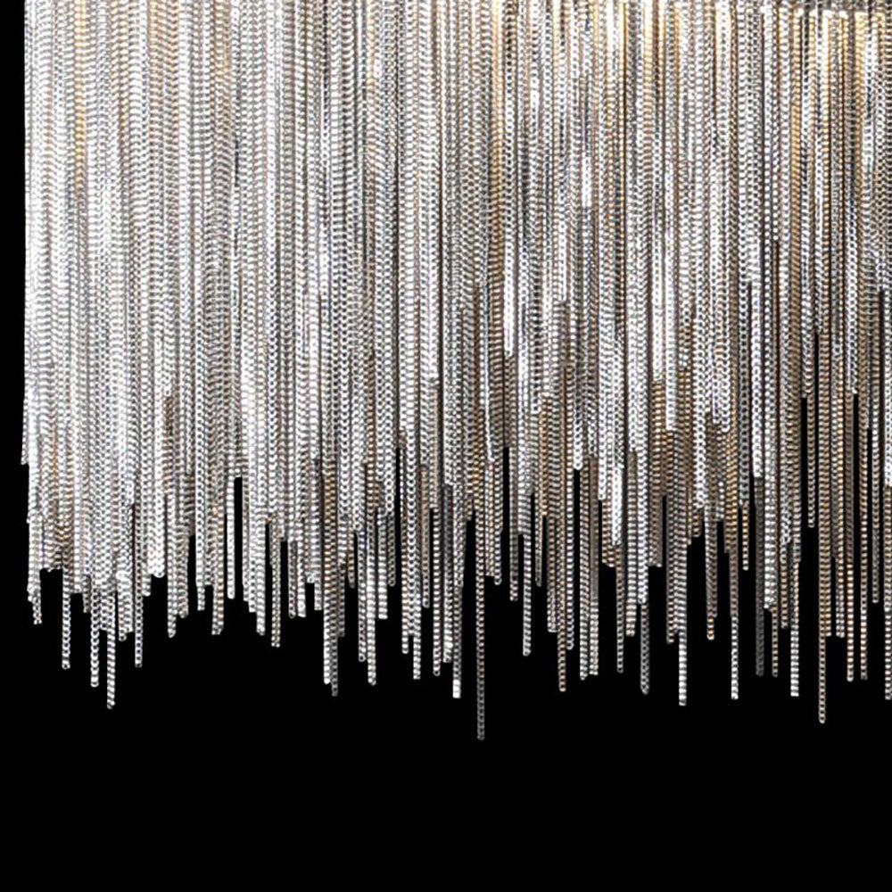 Hemapin Wall Lamp Decorative/Modern, Tassel Chain, Silver, Living Room