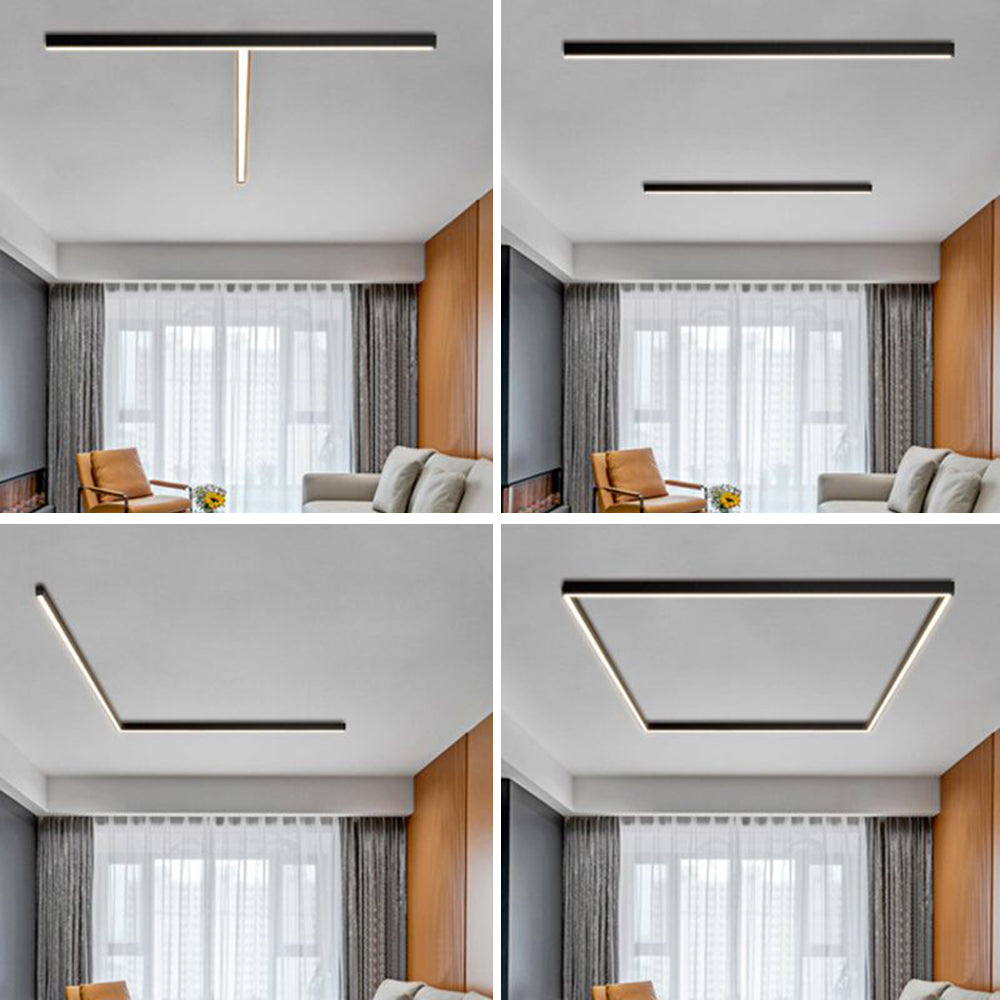 Velmio Ceiling Light/Wall Light Linear Black-Neutral Decor