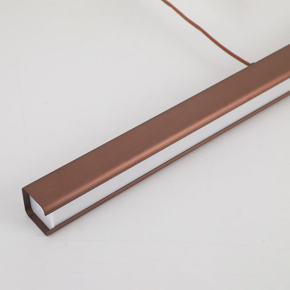Lerin Modern Linear LED Pendant Light Black/Brown-Neutral Decor