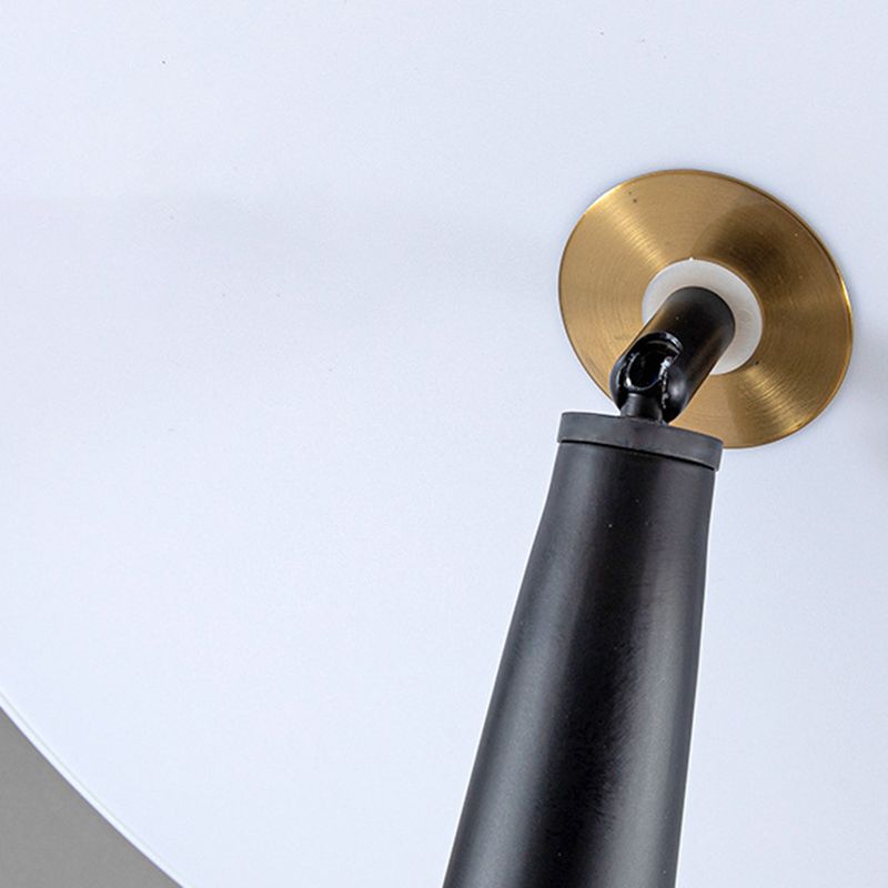 Tasover Modern Saucer Shaped Metal Floor Lamp,Black