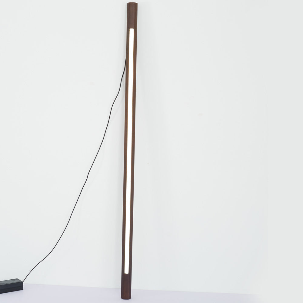 Jipelok Minimalist Linear Floor Lamp, Wood/, Living Room