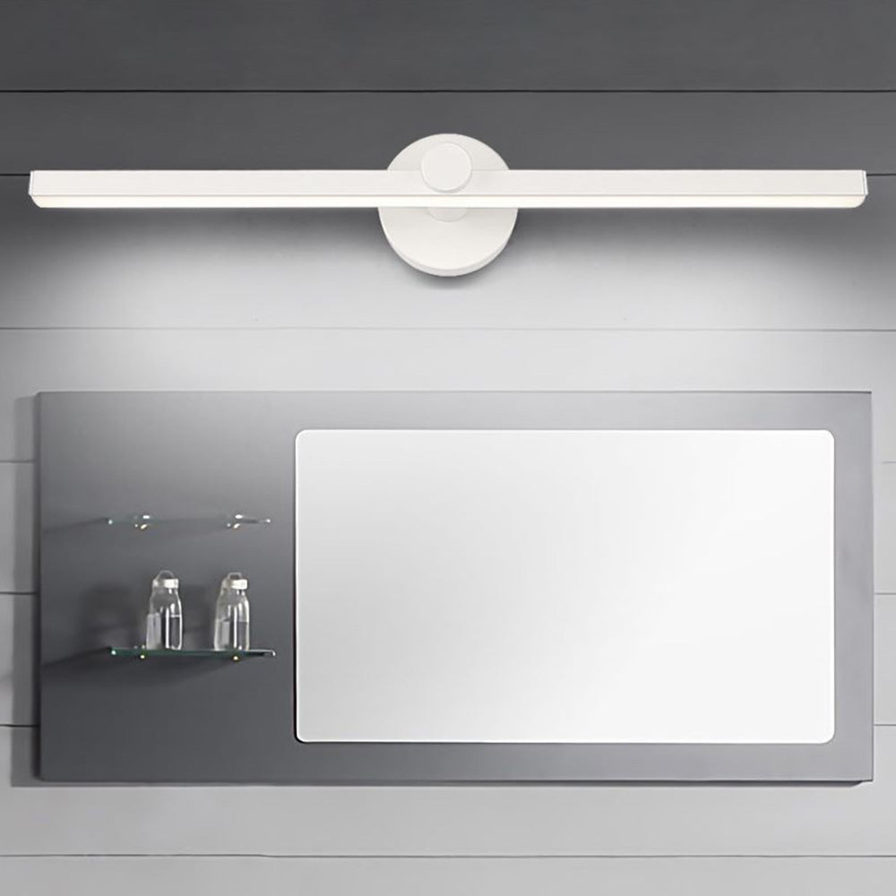 Devudol Minimalist Linear Mirror Front Wall Lamp, White