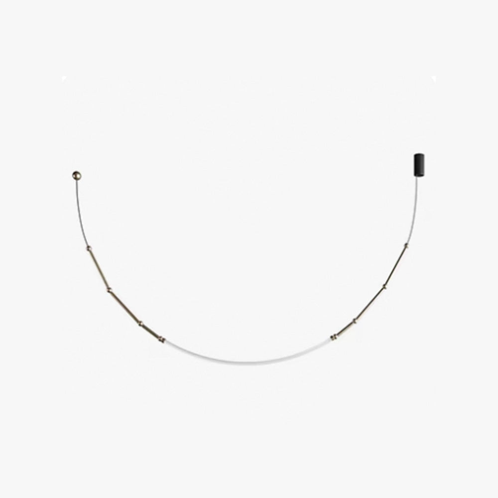 Gisakud Modern Linear Metal/Silicone Pendant Light, Black