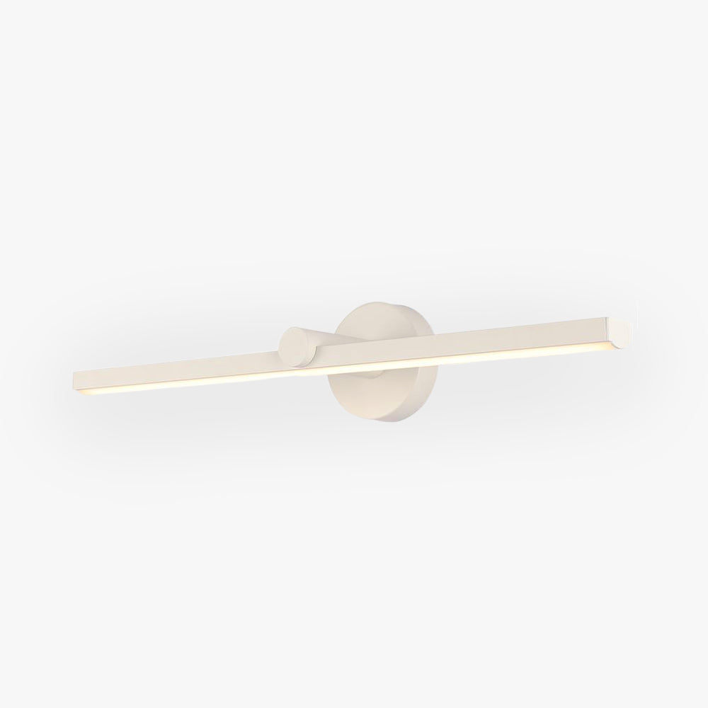 Devudol Minimalist Linear Mirror Front Wall Lamp, White