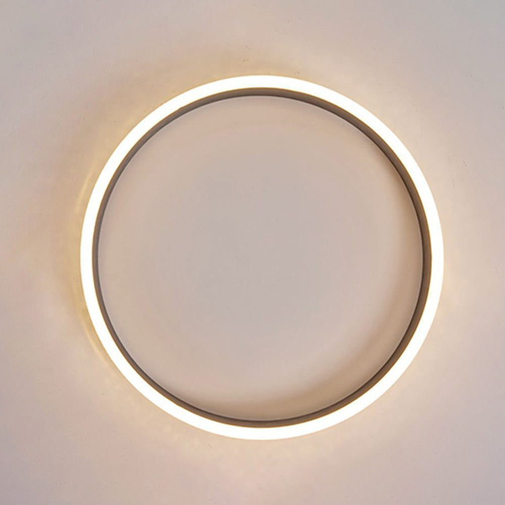 Pilodon Modern Ring Metal/ Flush Mount Ceiling Lights, Silver