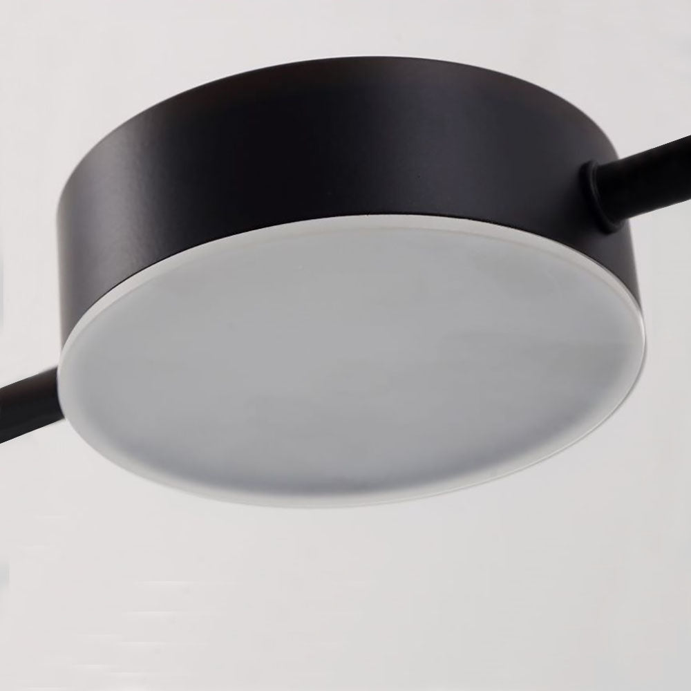 Melorot Minimalist Multi Metal Pendant Light, Black/Gold