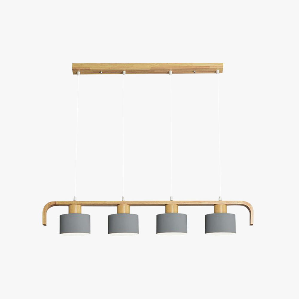 Vaneram Pendant Light Cylinder Nordic, Bamboo, White/Green/Gray, Bedroom
