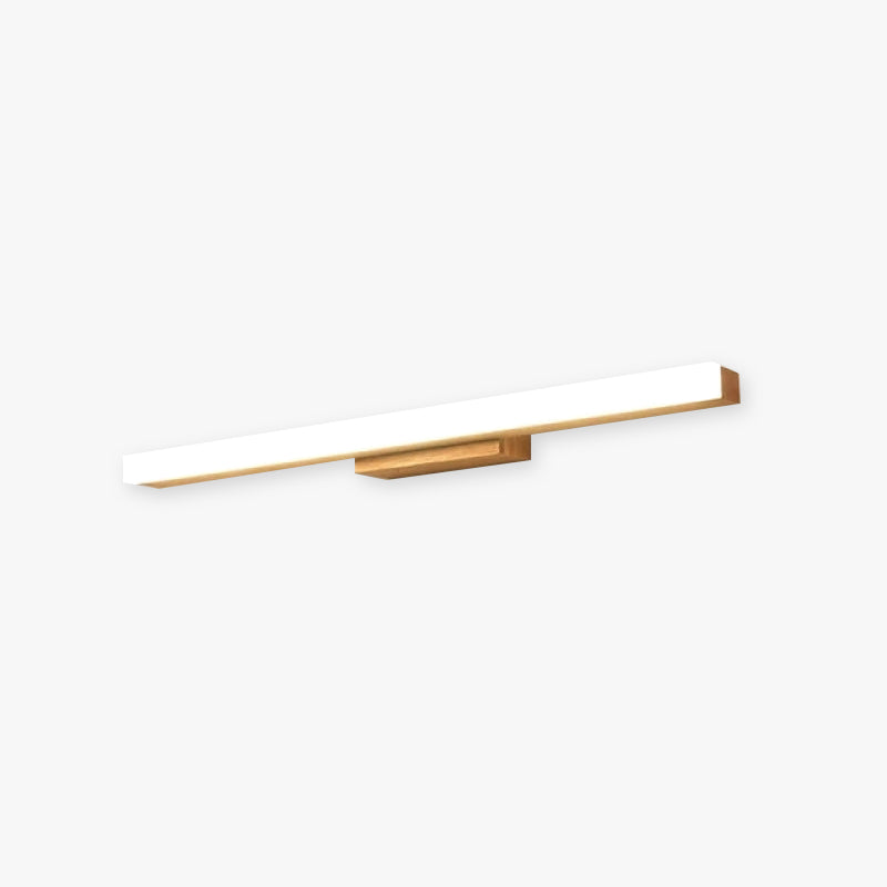 Wokedid Modern Minimalist Linear Wooden Wall Lamp, Wood/Walnut