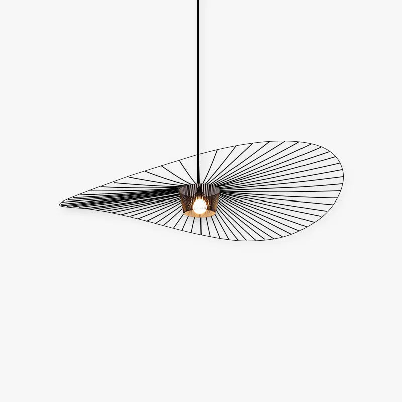 Xelion Pendant Light Modern Flower Fabric Black/White/Gold/Brown-Neutral Decor