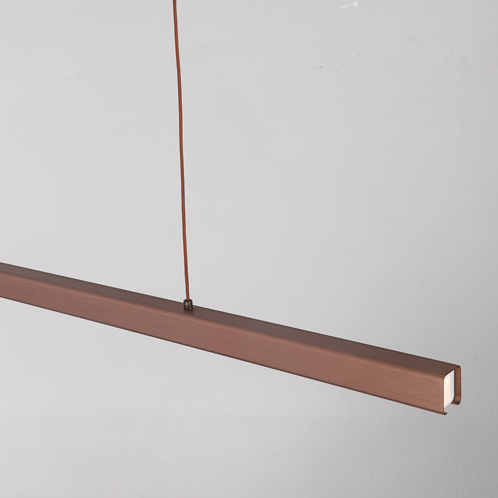 Lerin Modern Linear LED Pendant Light Black/Brown-Neutral Decor