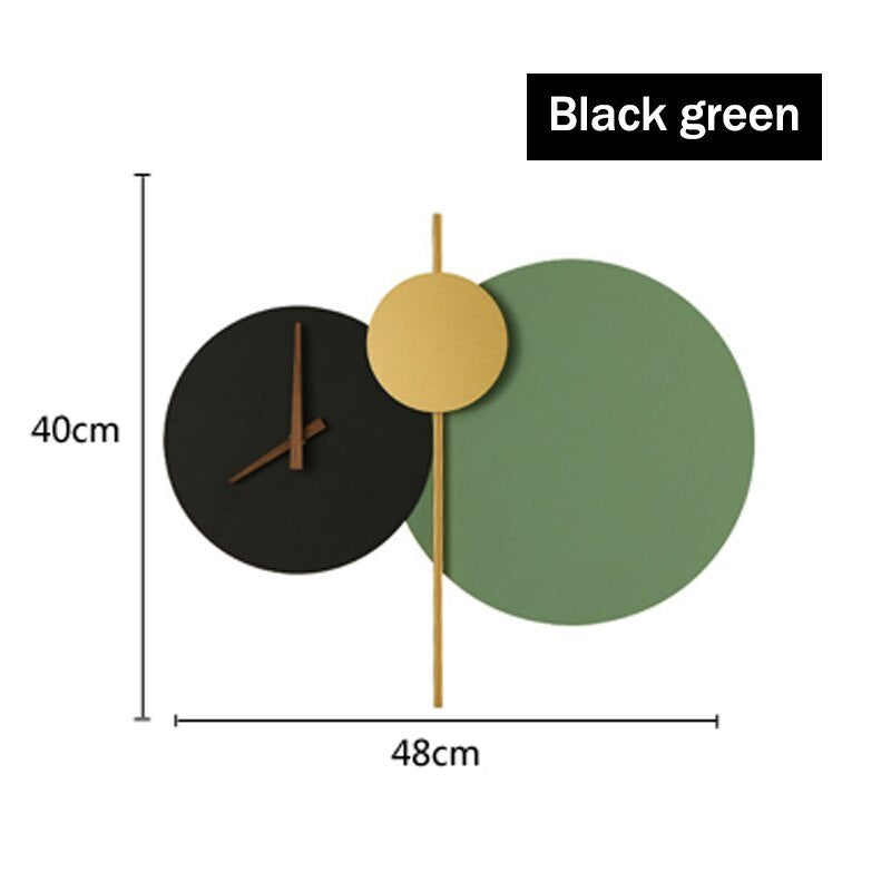 Labovak Modern Clock Metal Painted Wall Light LED Light Bedroom
