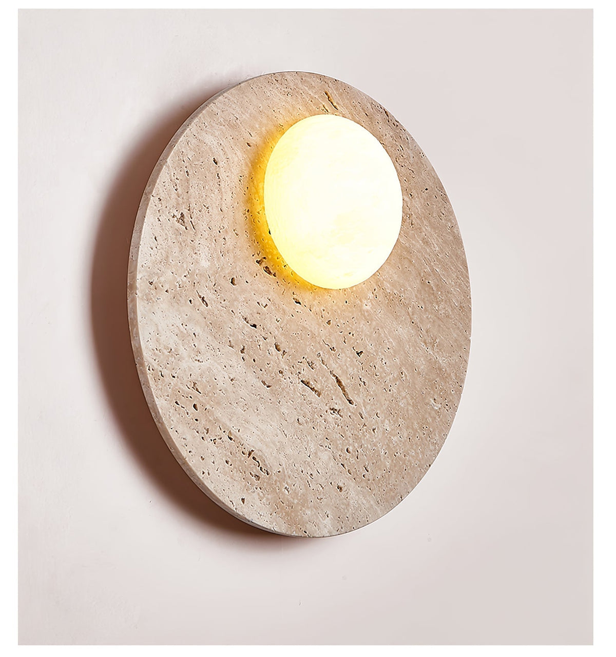 Vizoriel Travertine Wall Light