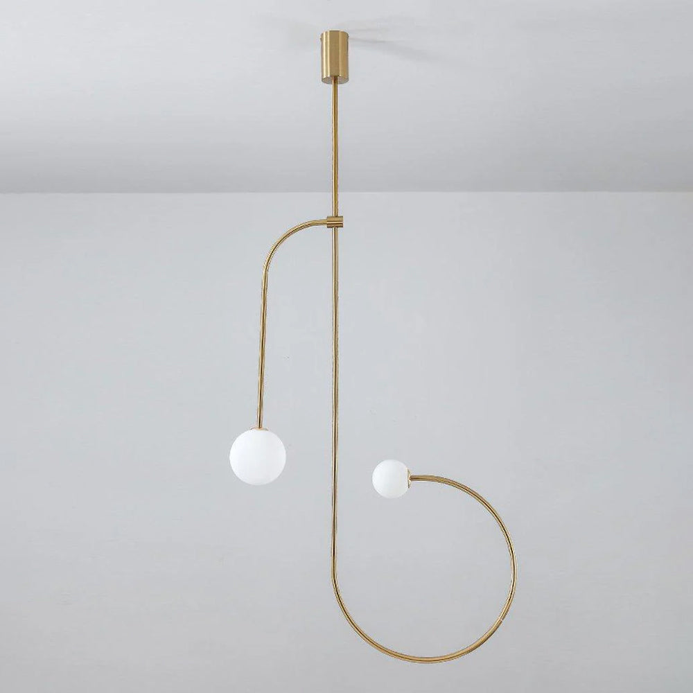 Fakegod Minimalist Linear Mobile Pendant Light, Black