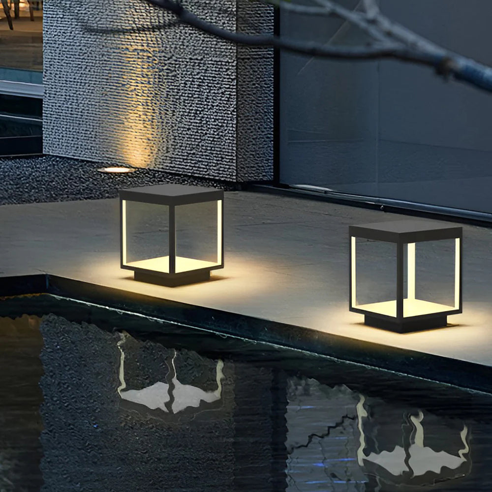 Napusom Contemporary Solar Rechargeable Outdoor Floor Lamp
