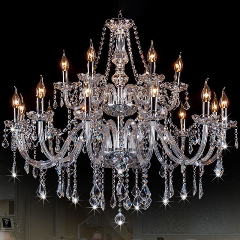 Depaner Luxury Candlestick Clear Crystal Chandelier