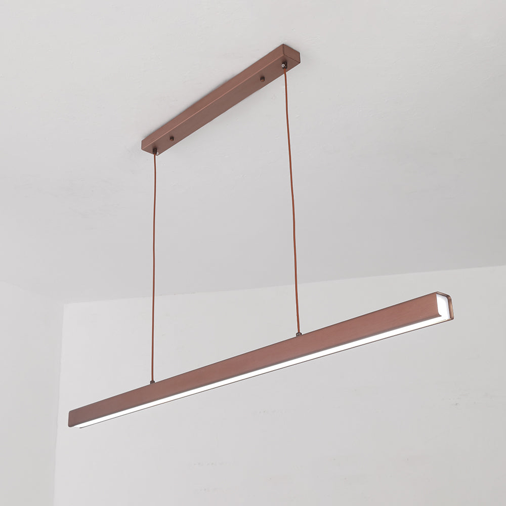 Lerin Modern Linear LED Pendant Light Black/Brown-Neutral Decor