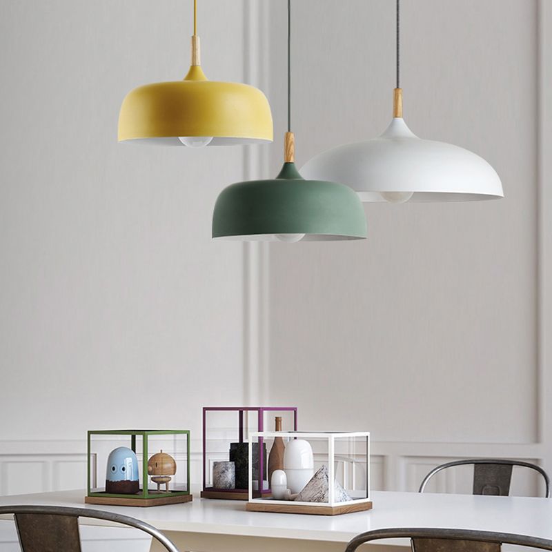 Fedilame Modern Pendant Light Dome Macaron Dining Room