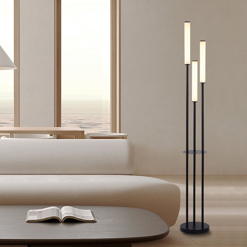 Dabutes Modern 3 head Black Metal Arcylic Floor Lamp
