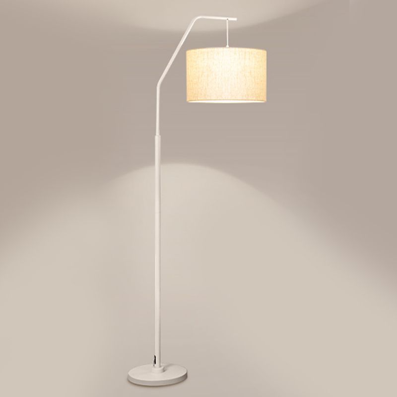 Voritis Cylinder Shape Floor Lamp, Over Arching Floor Lamp, Unique