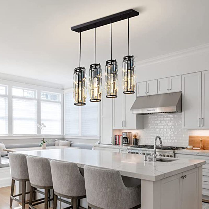 Dibevur Cluster Pendant Light, Black & Gold