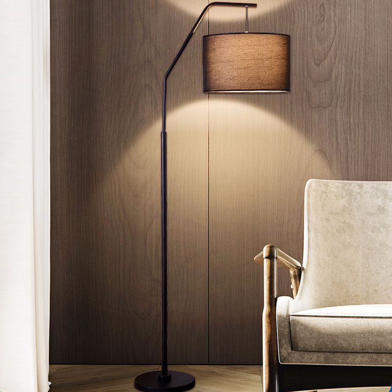 Voritis Cylinder Shape Floor Lamp, Over Arching Floor Lamp, Unique