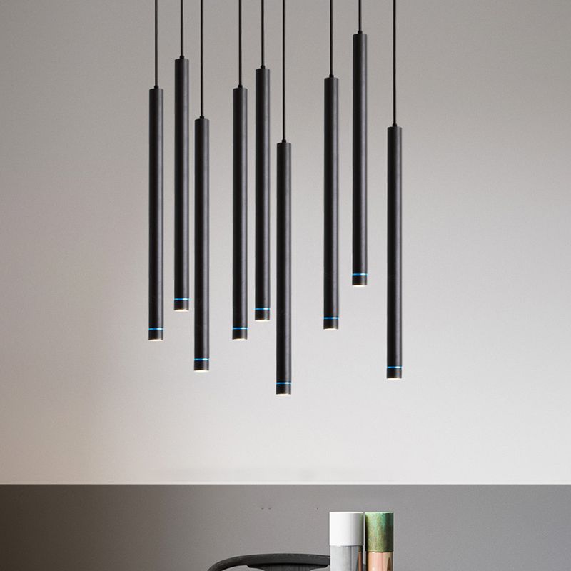 Kokebut Linear Minimalist Cylinder Pendant Light
