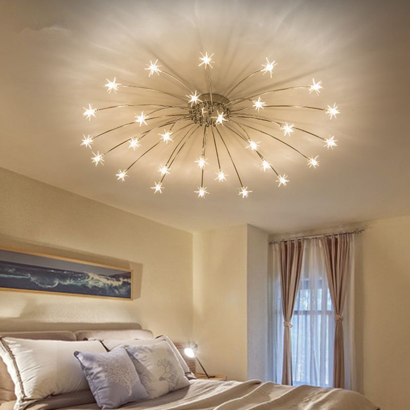 Riteluru Art Deco Starry Flush Mount Ceiling Light