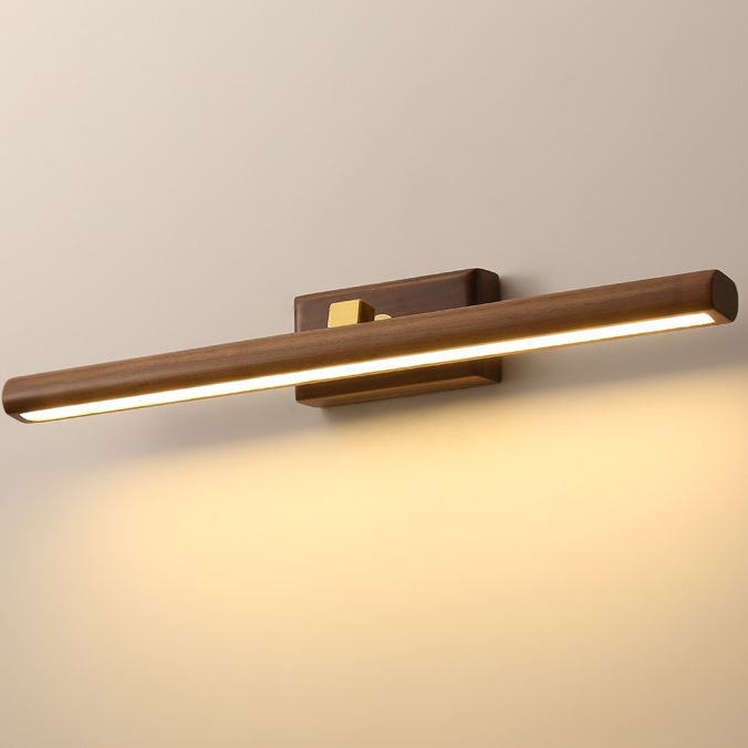 Fidulik Vanity Rotatable Mirror Front Vanity Wall Lamp, Wood