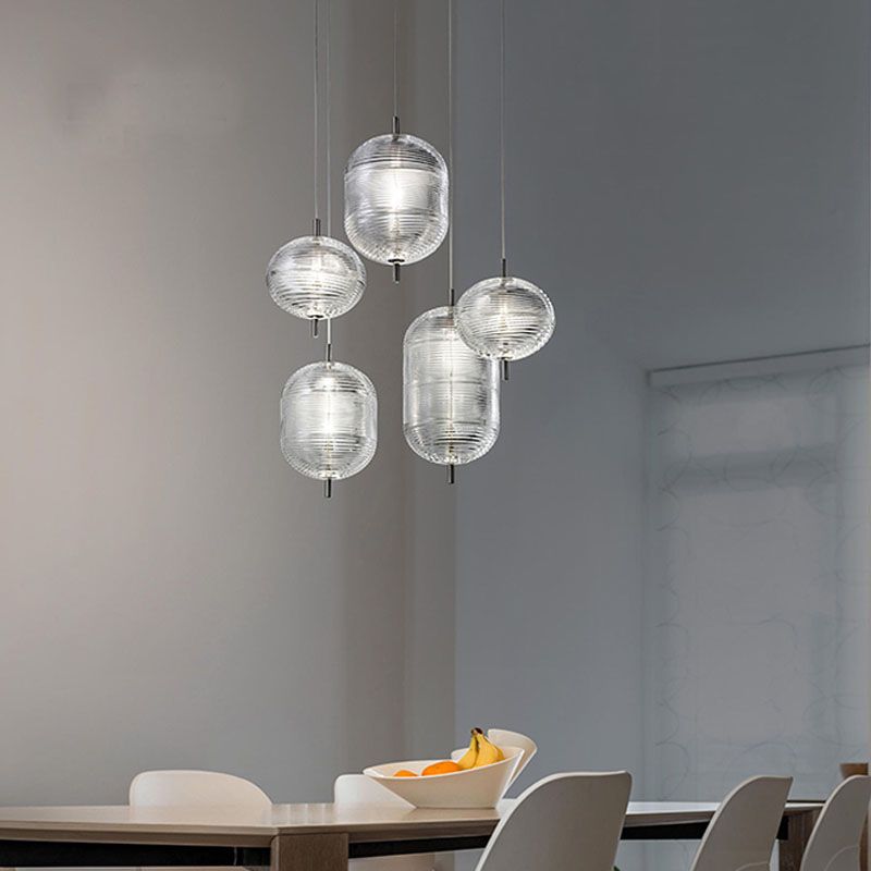 Mibiver Designer Art Modern Pendant Light, Black/Gold