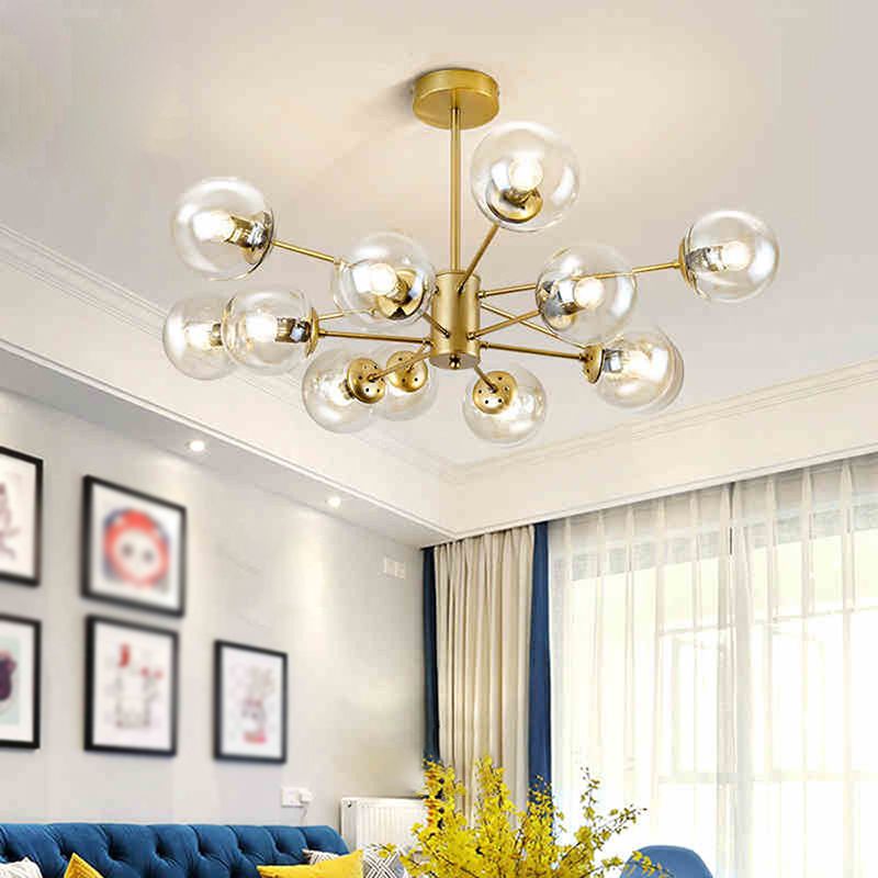 Cipilel Designer Simple Nordic Pendant Light, Black/Gold