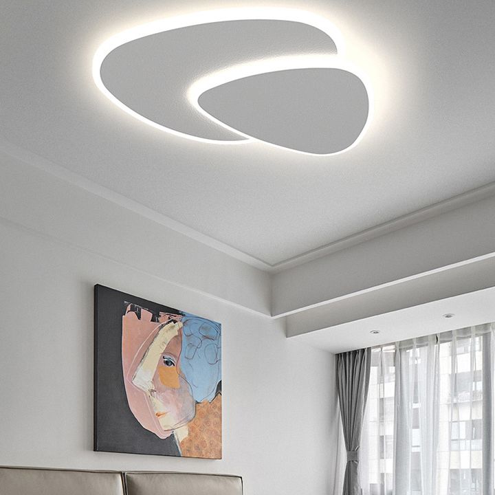 Corvian Ceiling Light White Geometric LED-Neutral Decor