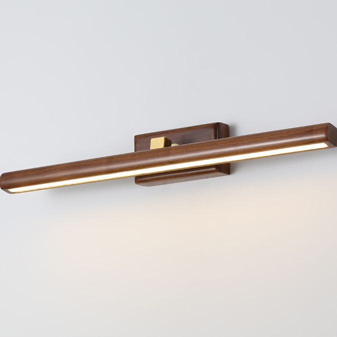 Fidulik Vanity Rotatable Mirror Front Vanity Wall Lamp, Wood
