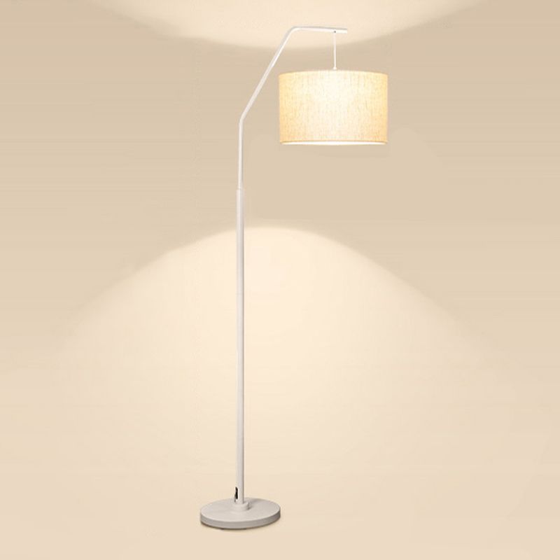 Voritis Cylinder Shape Floor Lamp, Over Arching Floor Lamp, Unique
