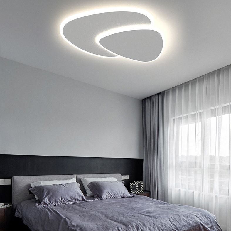 Corvian Ceiling Light White Geometric LED-Neutral Decor